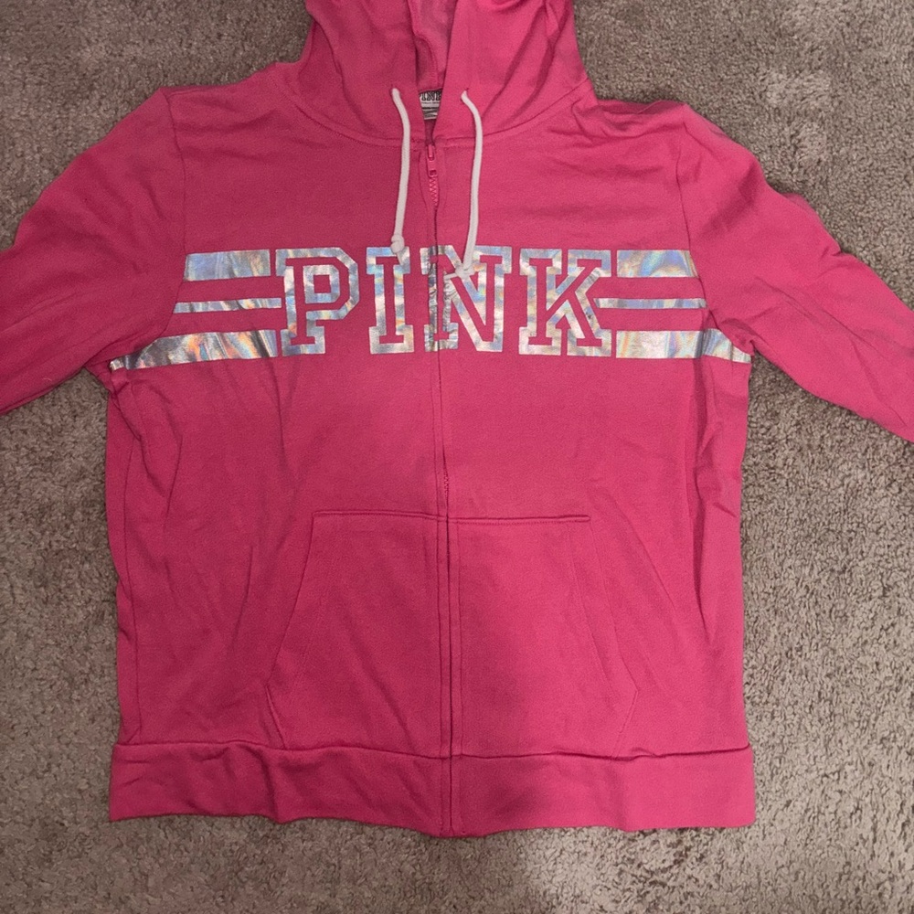 Victoria Secret PINK Pink Full Zip Hoodie